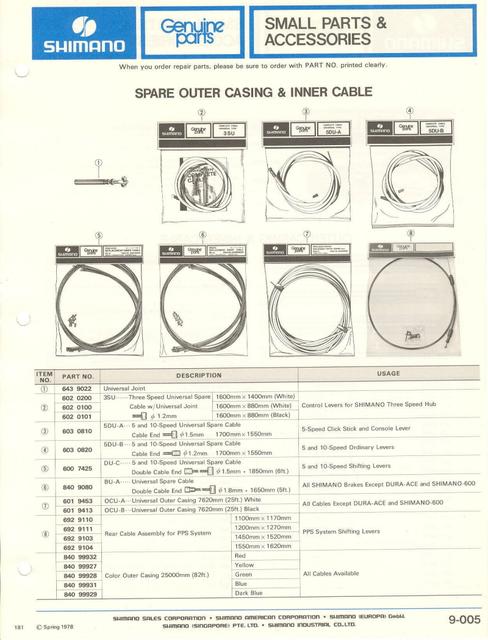 Shimano parts catalog  (04-1979)