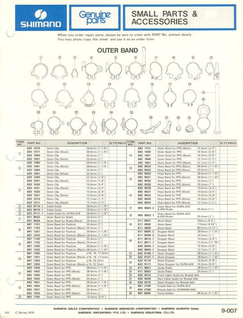 Shimano parts catalog  (04-1979)