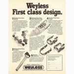 Weyless cycling components advertisement (07-1977)